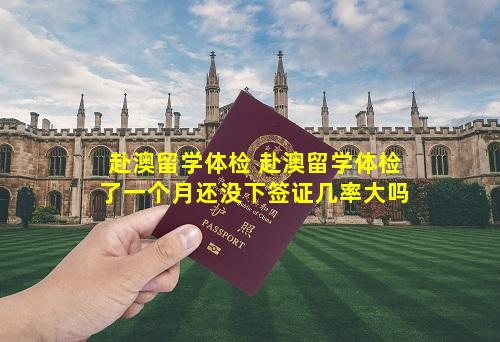 赴澳留学体检 赴澳留学体检了一个月还没下签证几率大吗